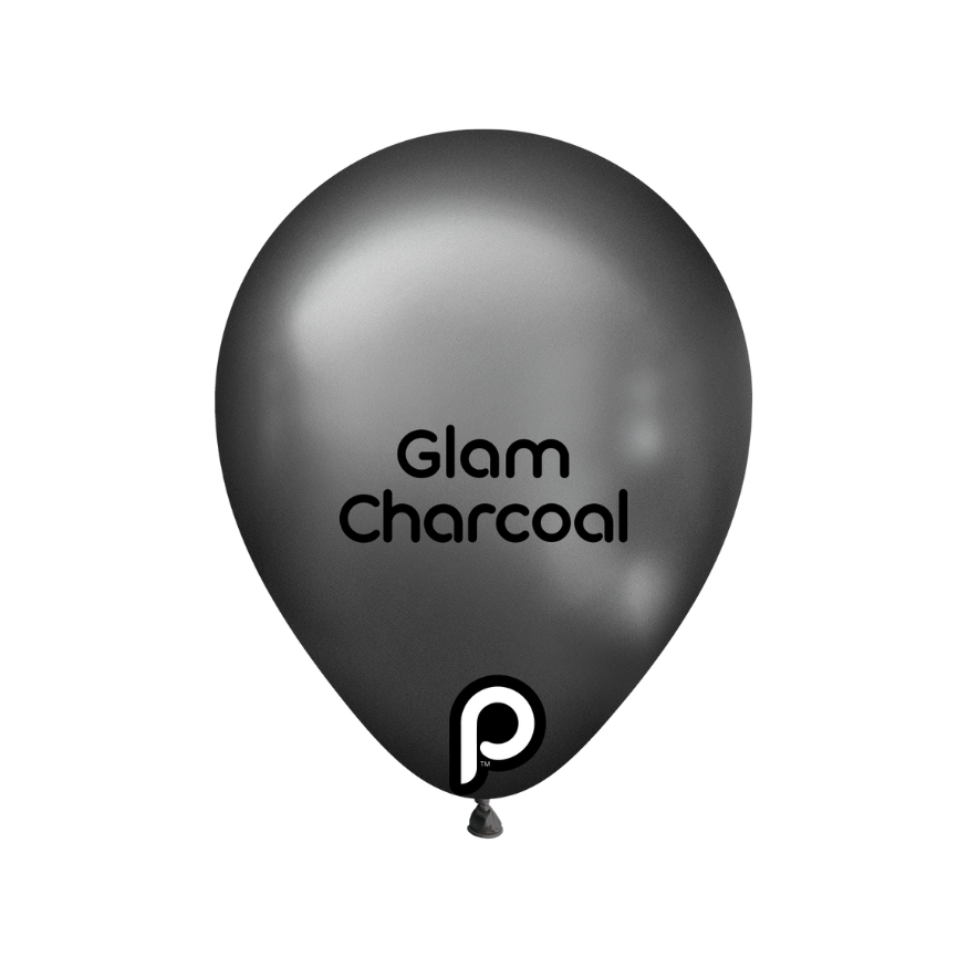 Prima GLAM CHARCOAL 18" Latexballons (25 Stk.)