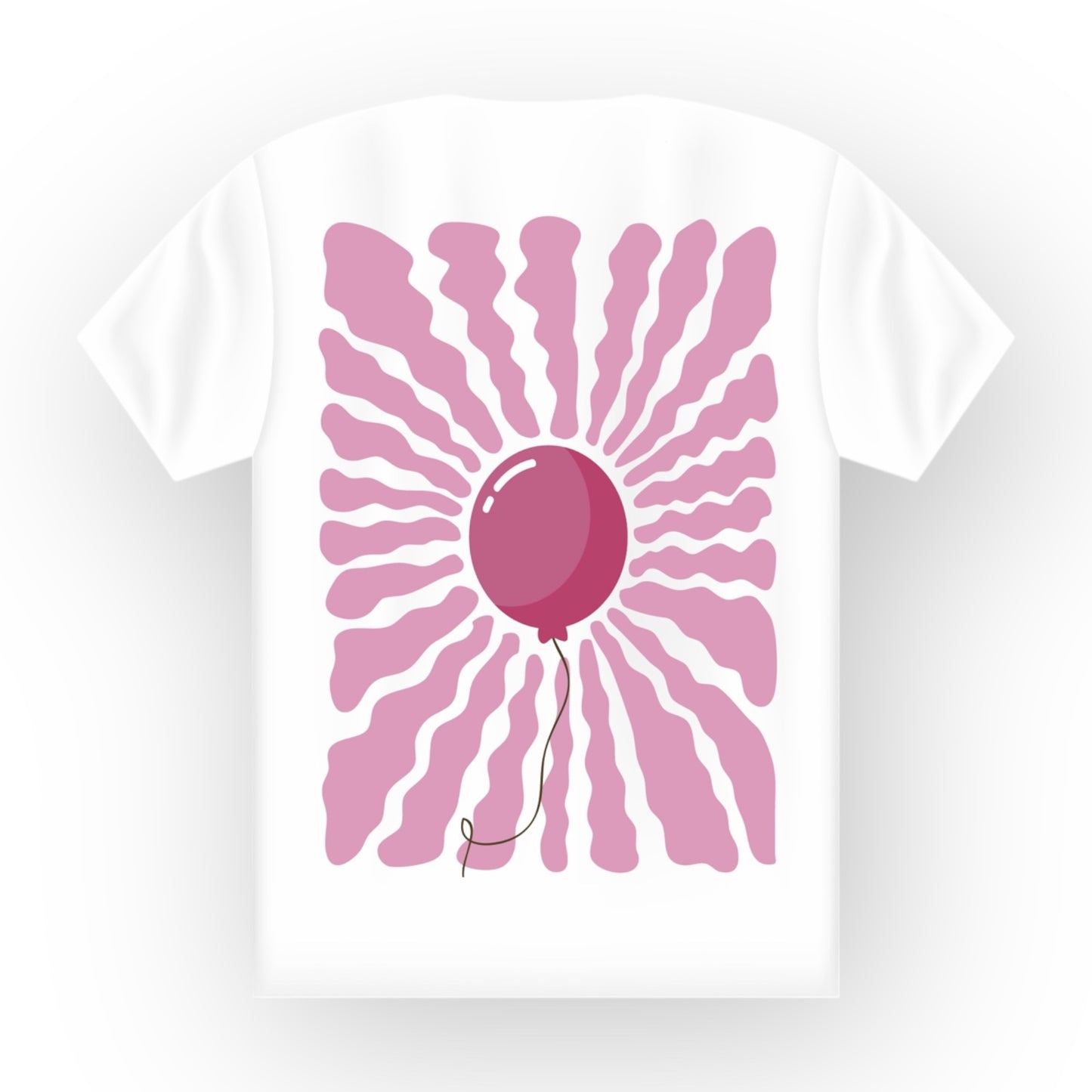 Oversize Kurzarm Shirt 'balloon art' beidseitig bedruckt