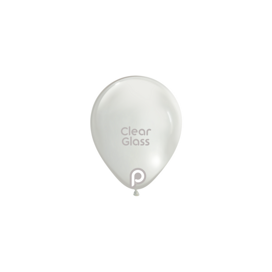 Prima CLEAR GLASS 5" Latexballons (100 Stk.)