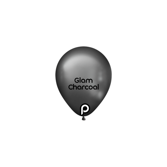 Prima GLAM CHARCOAL 5" Latexballons (100 Stk.)