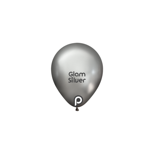 Prima GLAM SILVER 5" Latexballons (100 Stk.)