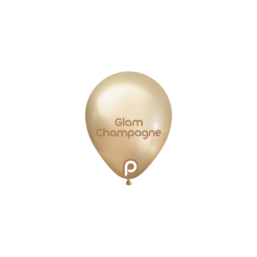 Prima GLAM CHAMPAGNE 5" Latexballons (100 Stk.)