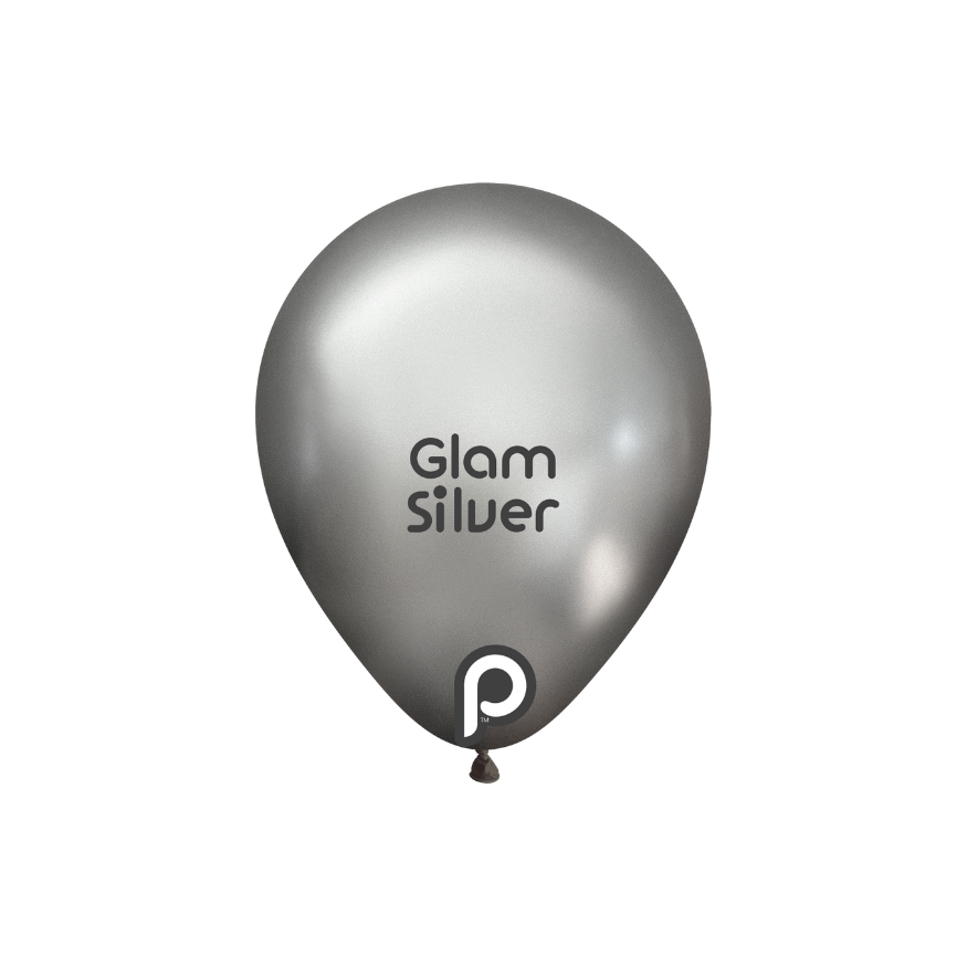 Prima GLAM SILVER 11" Latexballons (50 Stk.)