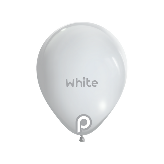 Prima WHITE 18" Latexballons (25 Stk.)