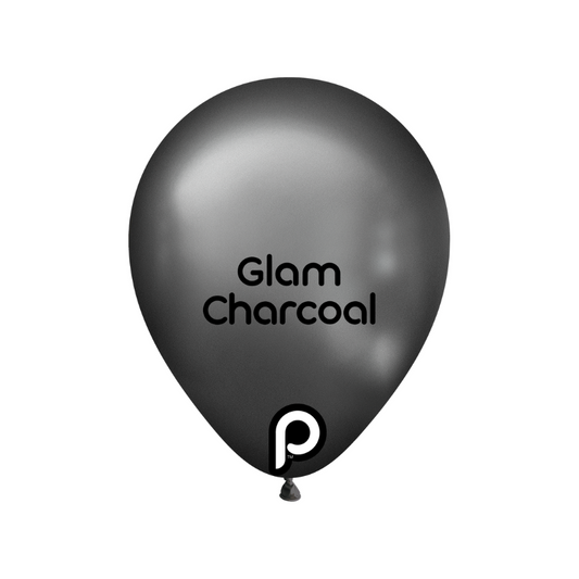 Prima GLAM CHARCOAL 18" Latexballons (25 Stk.)