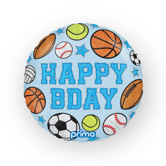 18" Round Birthday Boy Patches (1 Stk.)