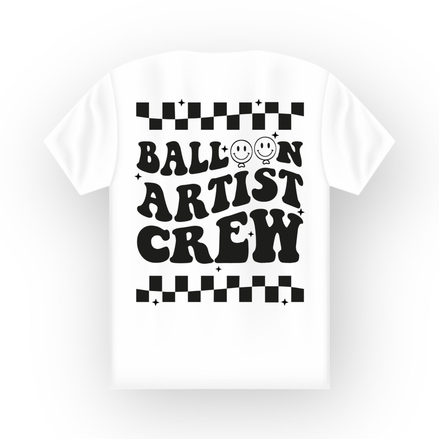 Oversize Kurzarm Shirt 'balloon artist crew' beidseitig bedruckt
