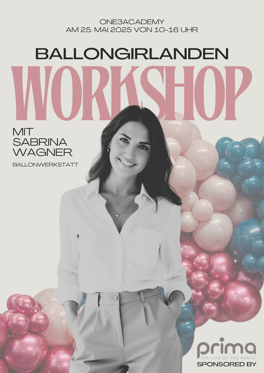 Workshop 'Ballongirlanden' mit Sabrina Wagner am 25.Mai 2025 begrenzte Plätze